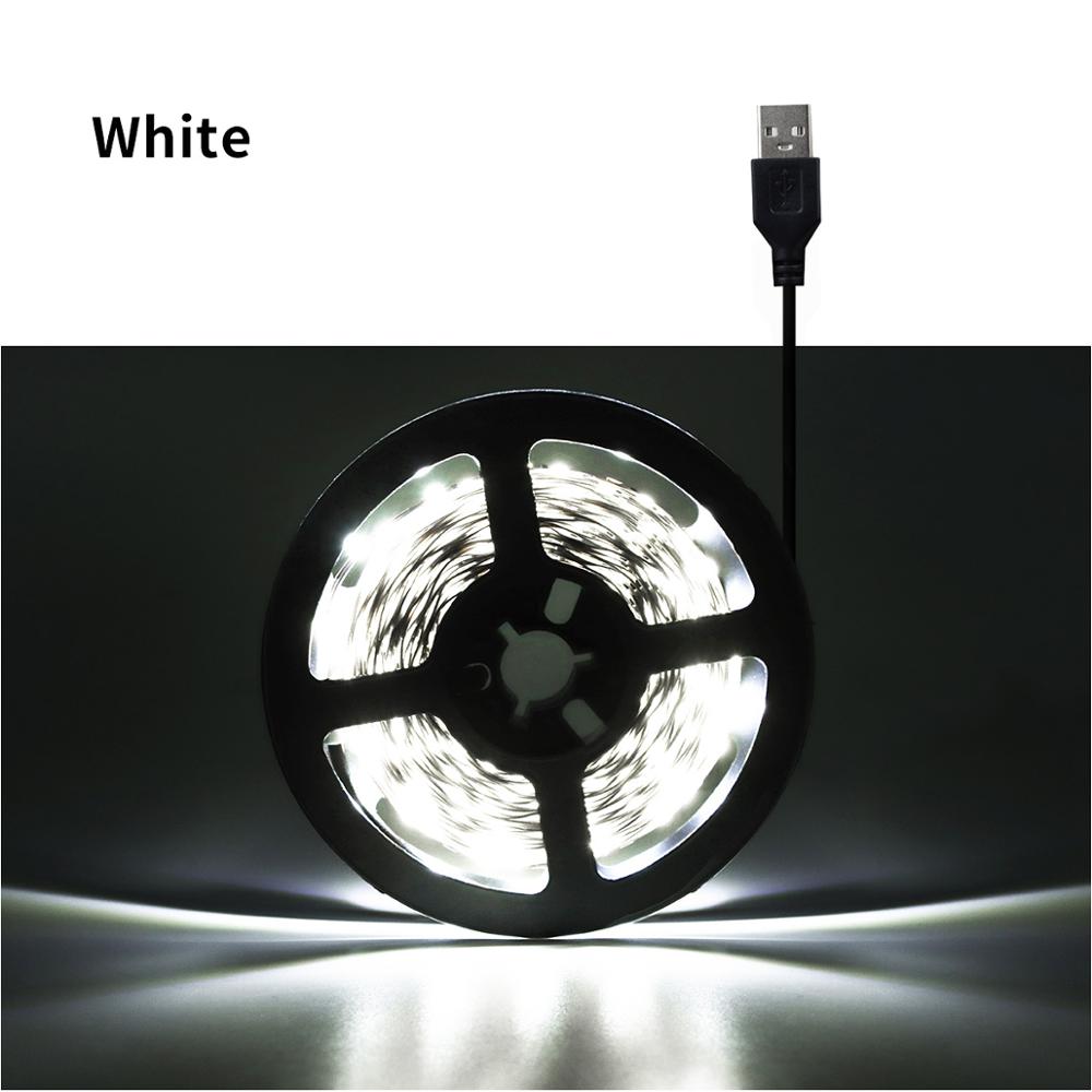 USB Bluetooth lamp 5050 LED Neon Sign Neon light Ribbon Strip Music Sync Control TV Desktop Backlight Decoration For Rooms Home: White No Bluetooth / 5M