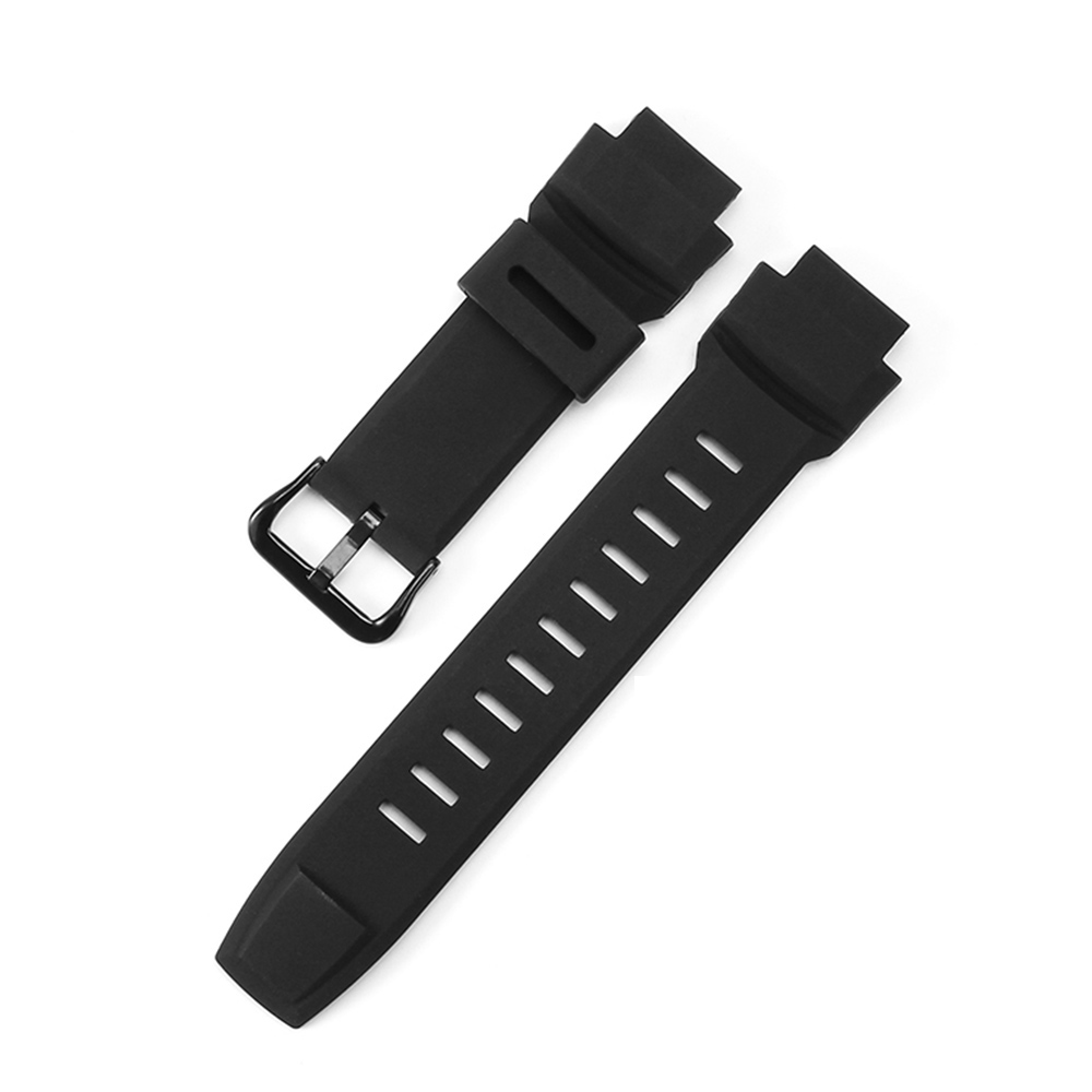 20mm Silicone Watch Strap for Casio Bracelet Calculator Digital Watch Band W- 720 W-722 W-741 WL-100 CA-53W CA53 CA 53 CA-61: White Black