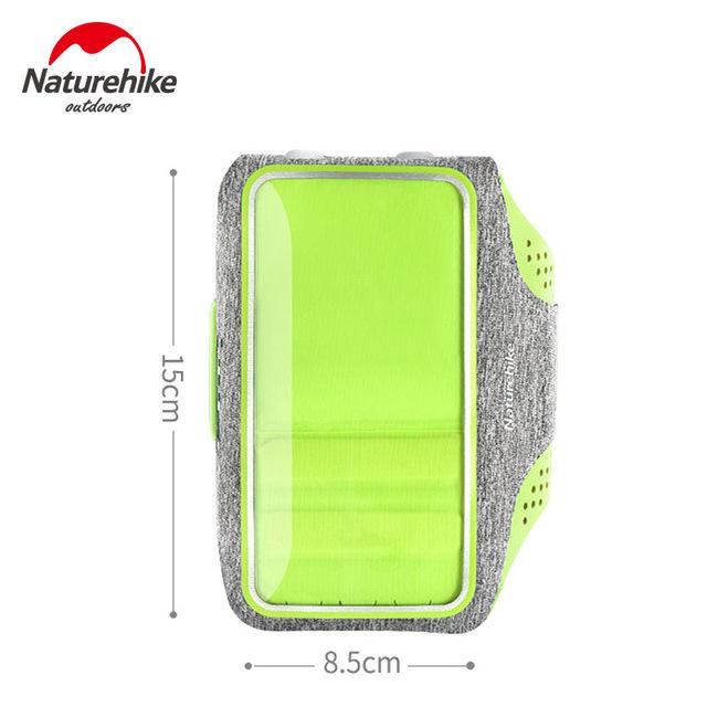 Naturehike hardlooptas sport mobiele telefoon armband tas telefoonhoesje ademend ultralicht outdoor hardlooparmtas hardloopschool: Groen-s