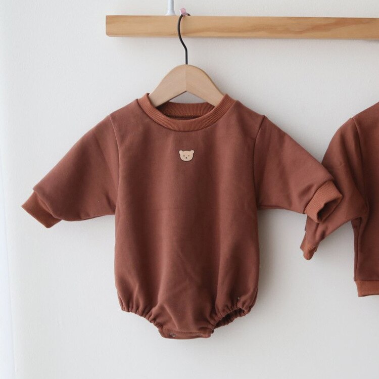 Baby Ein-Stück Anzug Herbst Baumwolle Lose Strampler Junge Baby Romper Onesie Baby Dreieck Einteiliges