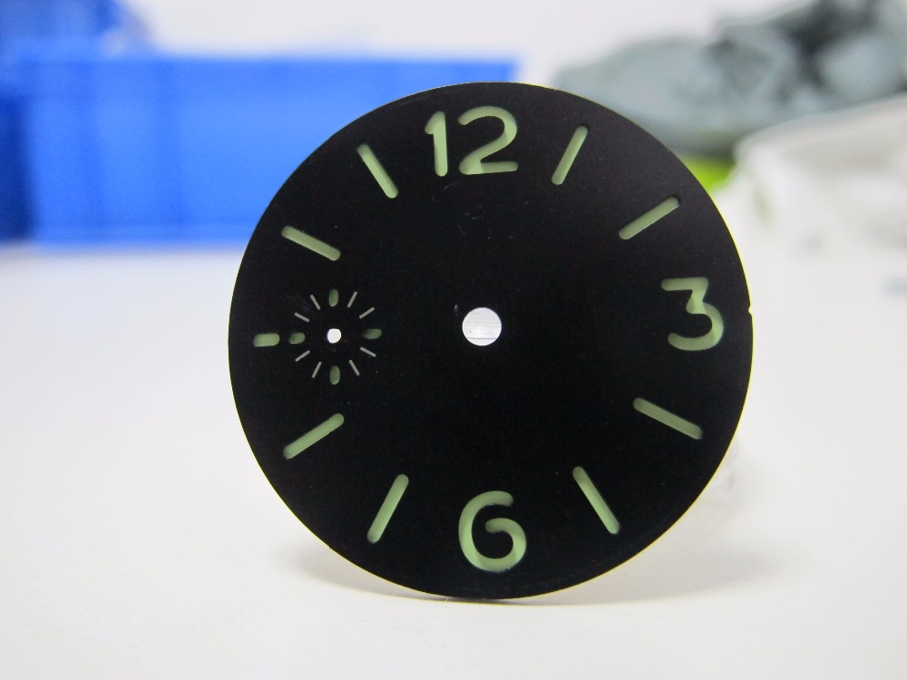 Horloge Accessoires 34.3/36.3mm Parnis Horloges Gezicht Ronde Analoge Lichtgevende mannen Mechanisch Horloge Wijzerplaat fit 6497