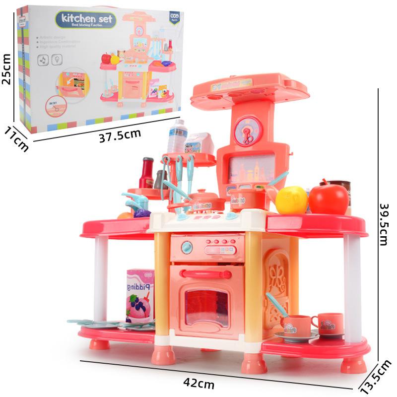 Bambini Grande impostato Da Cucina fingere Gioca Giocattoli Da Cucina Cibo in Miniatura Gioco tariffa Casa formazione scolastica Regalo Del Giocattolo per la Ragazza Del Capretto