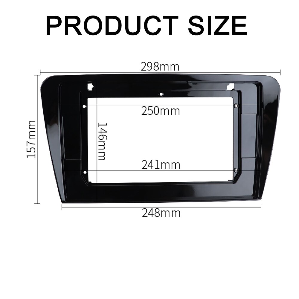 10,1 pulgadas coche Radio Fascia para SKODA OCTAVIA Panel de estéreo reproductor de DVD GPS instalar Panel kit de montaje de Panel Facia