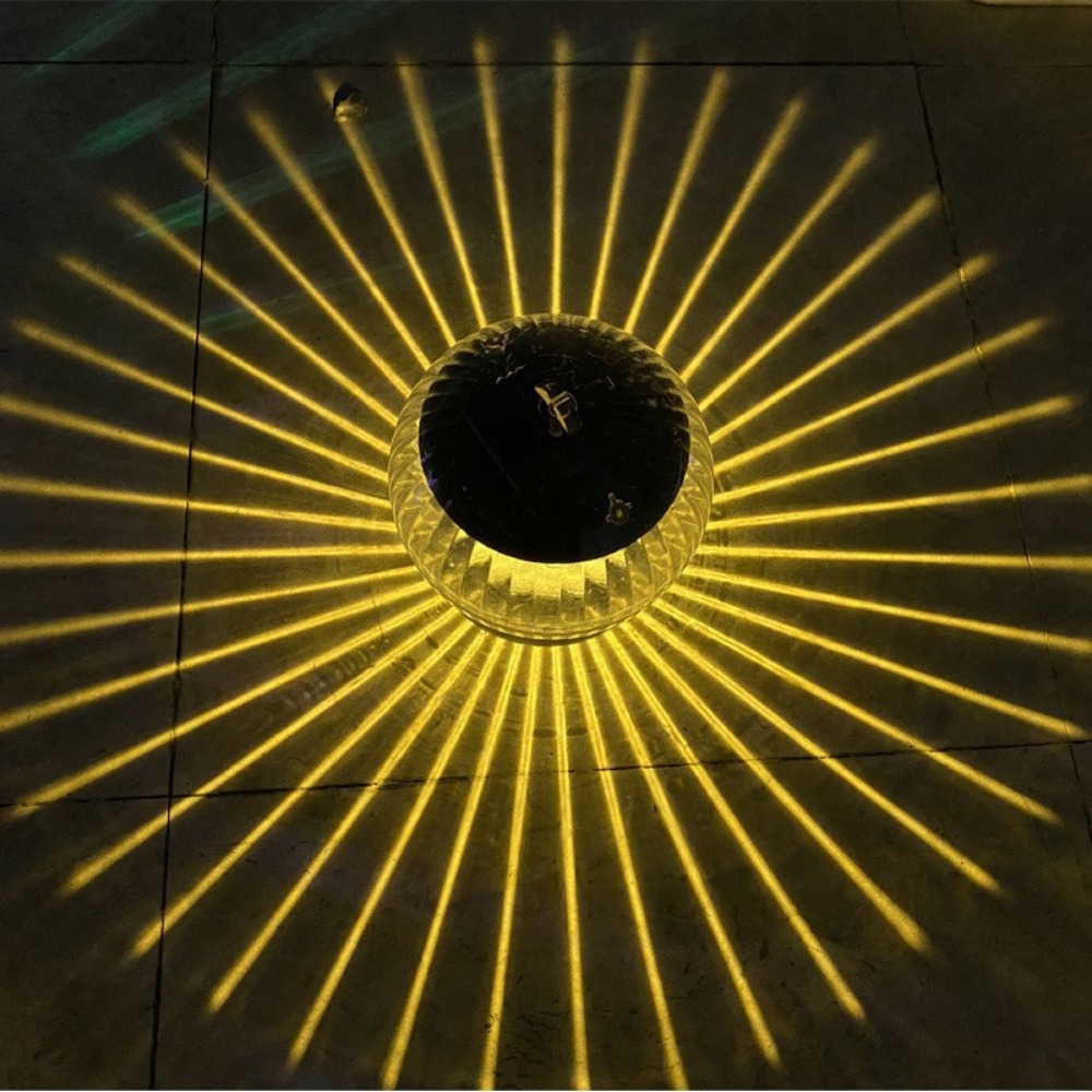 Led-zonne-energie drijvende vijverlamp, rond, op zonne-energie, waterdichte, duurzame buitenlamp voor 's nachts.: Oranje