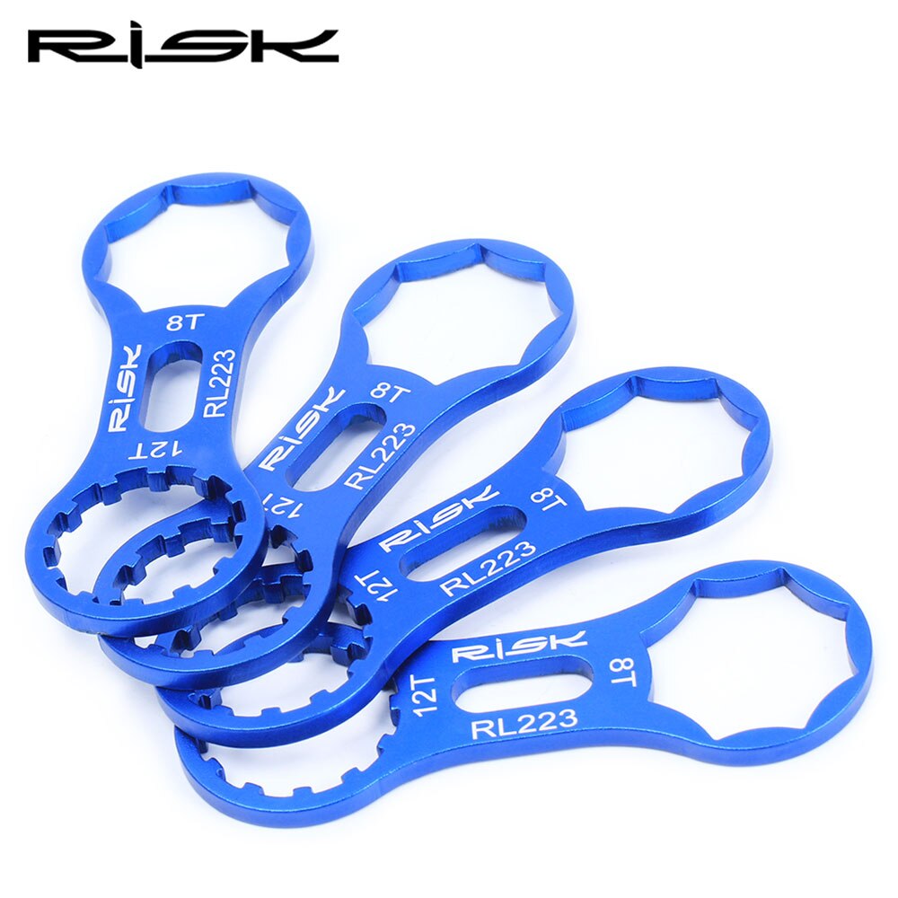 RISK Bicycle Front Fork Wrench For SR Suntour XCR/XCT/XCM/RST Bike Front Fork Cap Repair Disassembly Tools Aluminum Lightweight