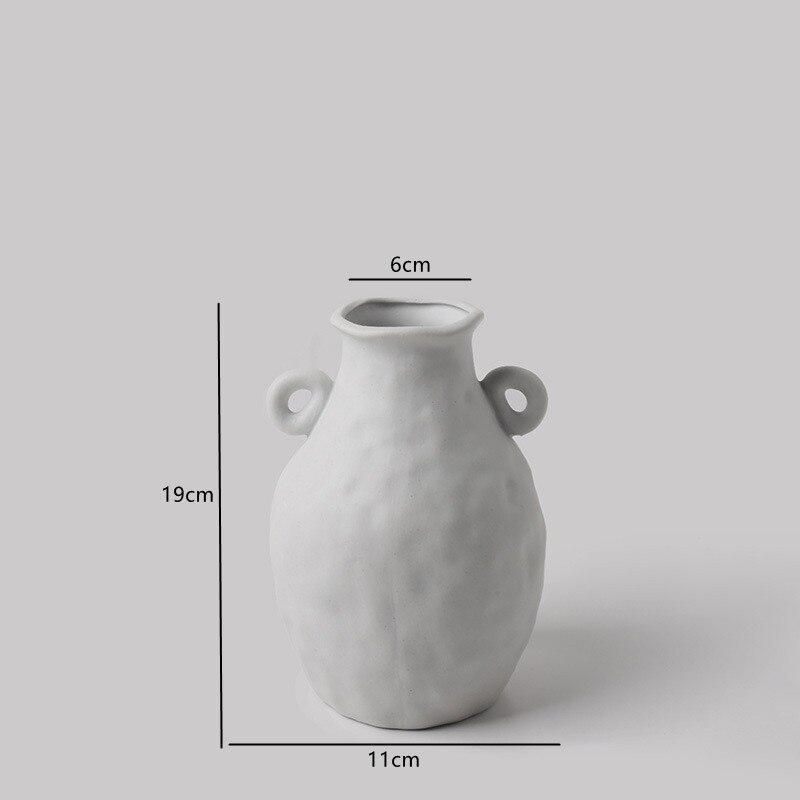 Nordic Home Decor Ceramics Vase Ceramics Living Room Decoration Flower Vase Desktop Flower Pots Decorative Plant Vase: I