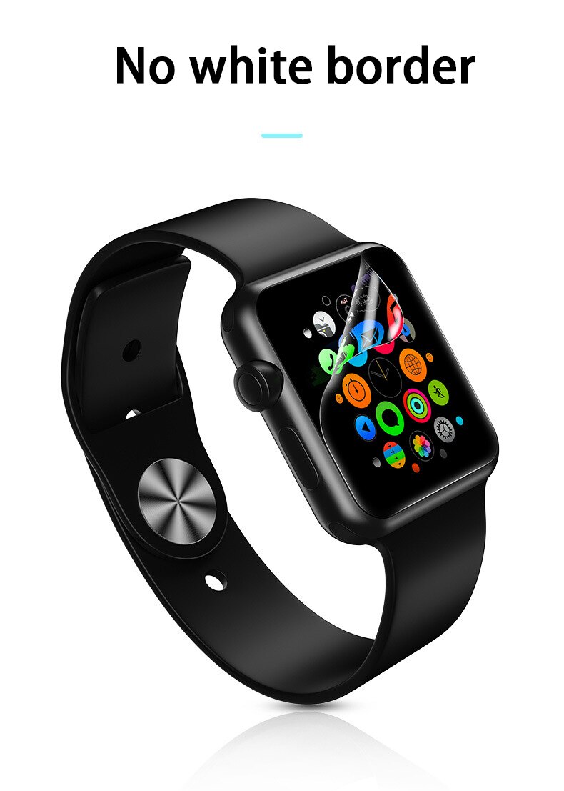 Protecteurs d'écran de montre pour Apple Watch 6 5 4 3 Se pour Iwatch Series 42mm 38mm 40mm 44mm 9D accessoires de montres de protection complète