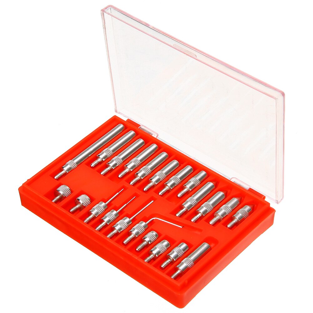 22pcs/set Thread Accessories Tip Probe High Speed Steel Tool Measuring Pin Dial Indicator Curved Test Taper Instruments Pointed