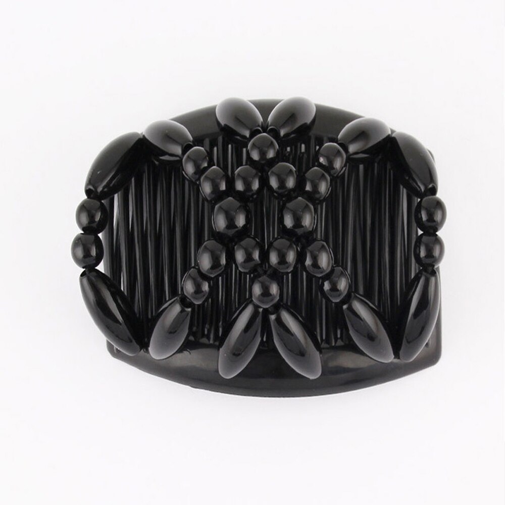 Peigne magique Vintage pour femmes, accessoires pour cheveux, perles élastiques, porte-chignon, pinces à cheveux, peigne à griffes, couvre-chef extensible, coiffure