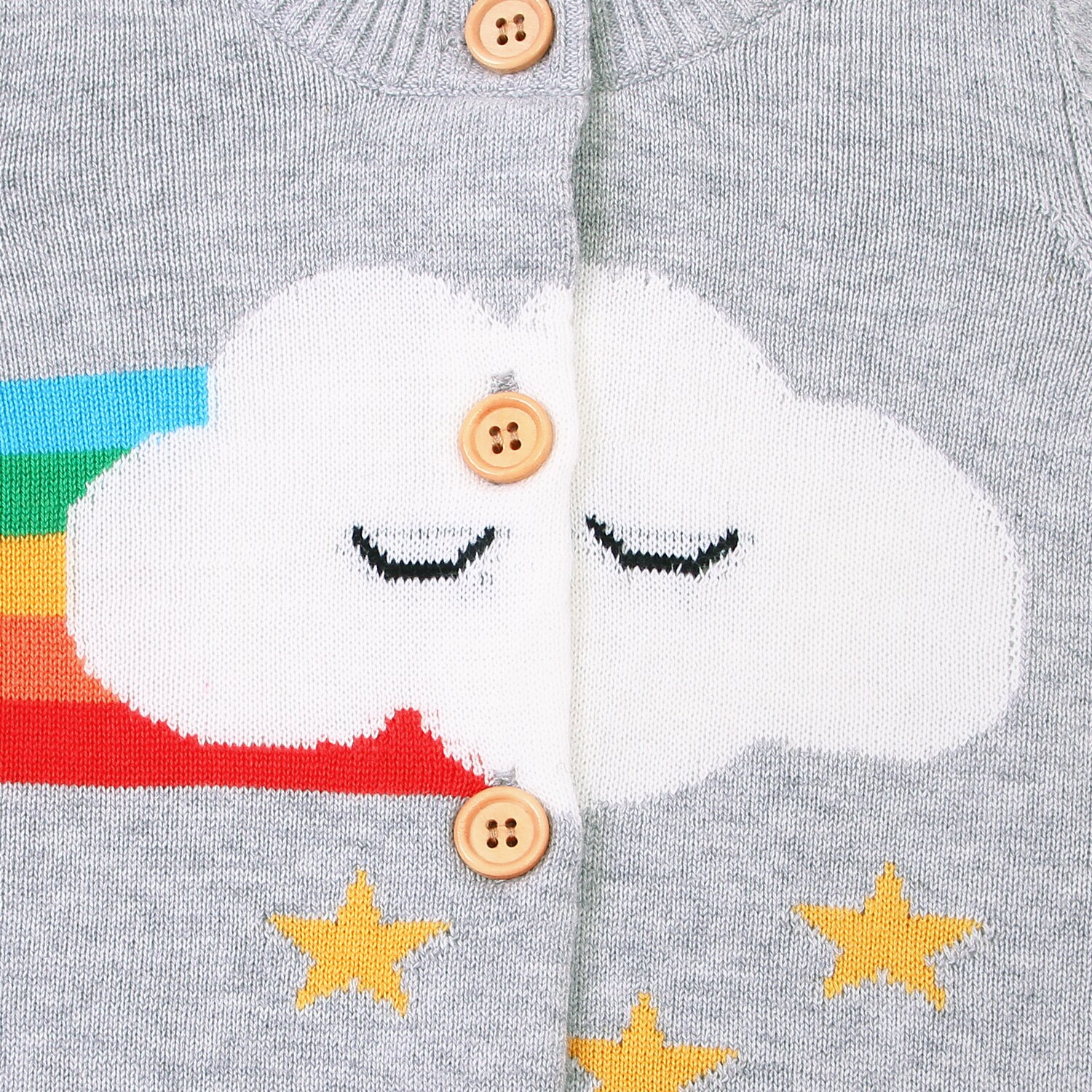 Peuter Herfst Winter Kleding Baby Meisje Jongen Button Knit Warme Truien Regenboog Vest Trui Leuke Vesten Kleding
