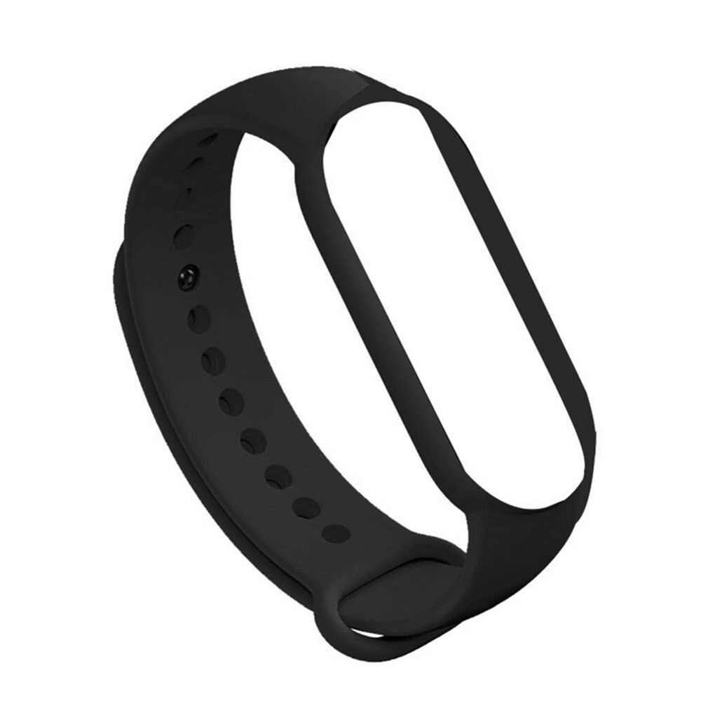 Suitable For Mi Band 5 Wristband Replacement Strap Bracelet Wristband Strap Fitness Tracker Wristband: Black