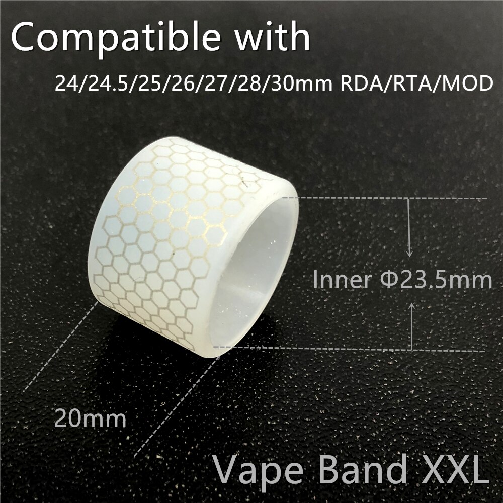 Skidproof Vape Band Xxl Universele Vapeband Bubble Glazen Buis Beschermende Siliconen Hoes Voor Mech Mod Vape Rda Rta Doos Mod