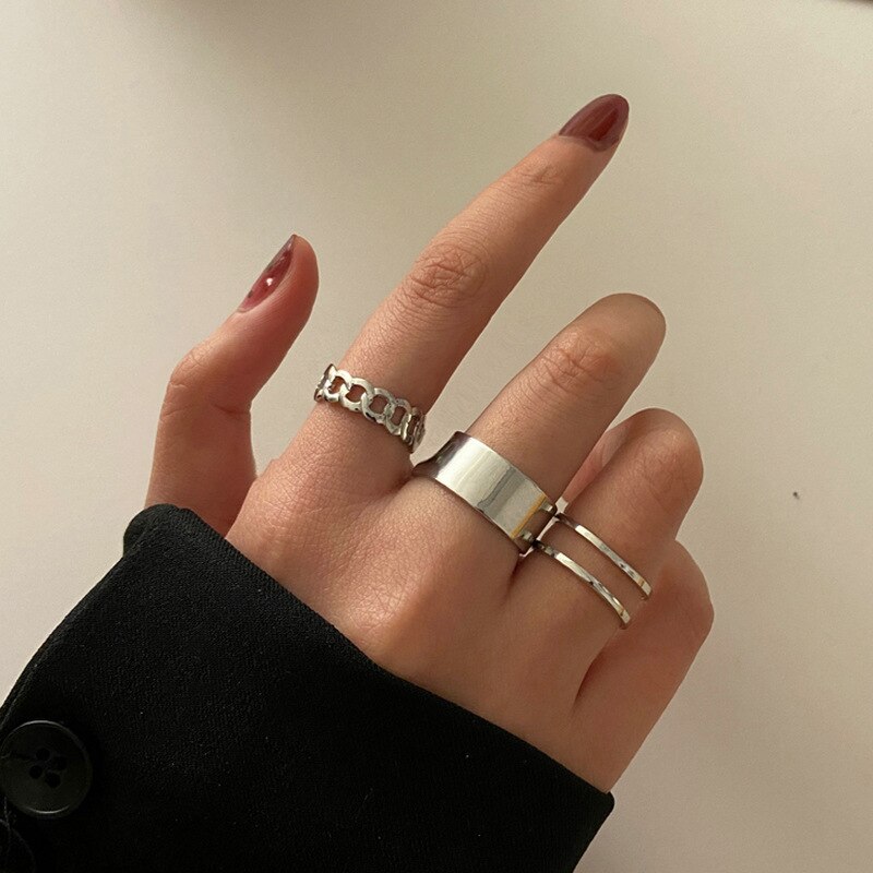 1 paar Punk Liebhaber Ring Schmetterling Paar Trend Ring Für Frauen Männer Geöffnetes Stulpe Bague Engagement Hochzeit Einstellbar Ringe schmuck: HJZ004