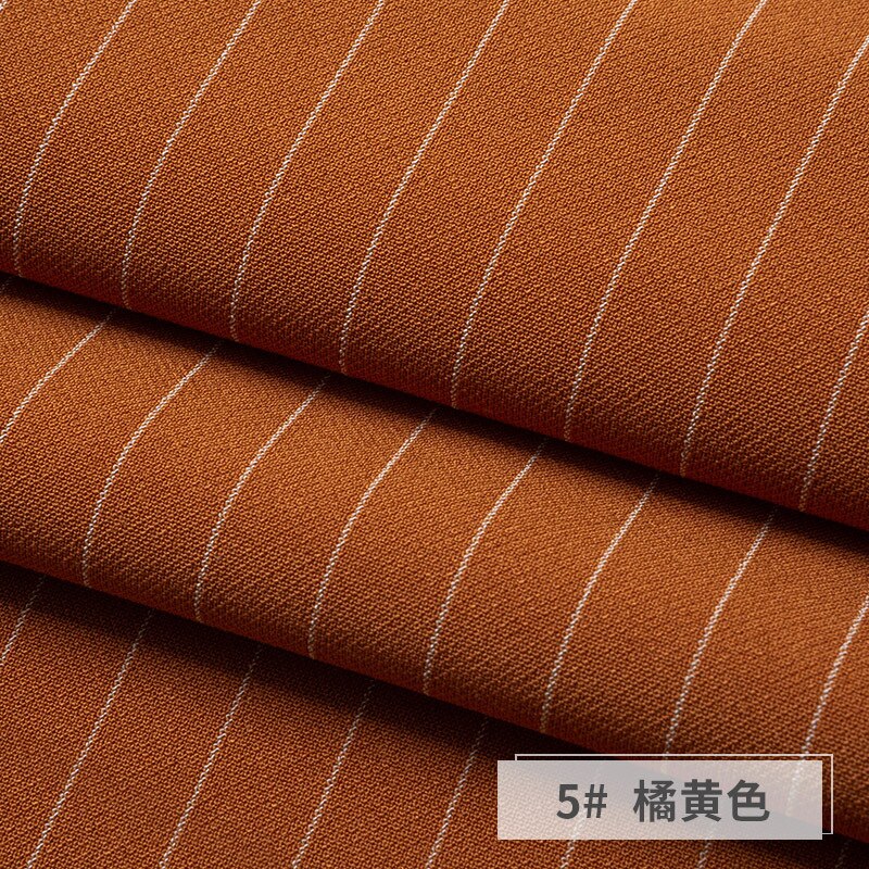 Elastic Striped Fabric Drooping Suit Pants Skirt Cloth Sewing Dress Stretch Polyester Spandex Anti-wrinkle Brocade Black Blue: 5