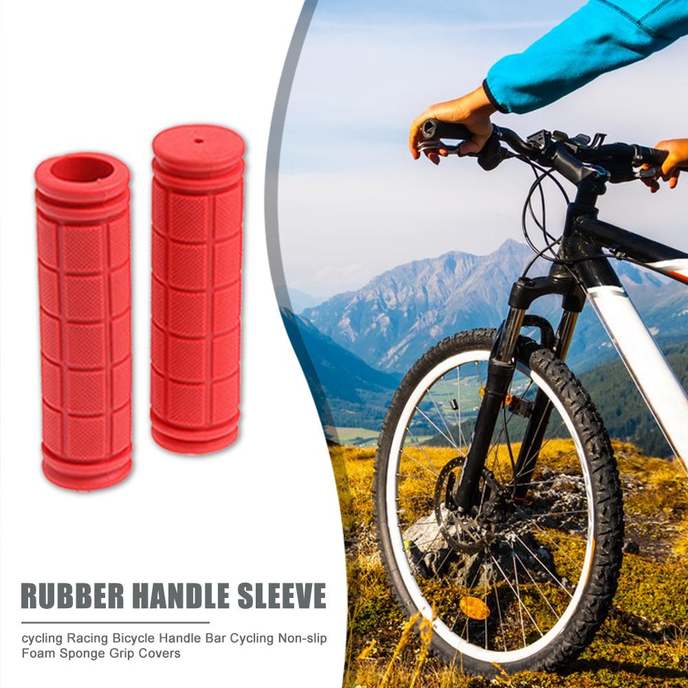 1 par 13cm cor de borracha apertos de bicicleta guiador conjunto mountain bike alça antiderrapante peças de alça de bicicleta equipamento