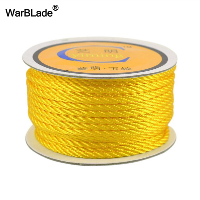 1mm 1,5mm 2mm 3mm Baumwolle Nylon Kabel Gewinde Chinesischen Knoten Schnur Kunststoff Schnur Perlen Seil Für DIY Armbinde Halskette Schmuck Machen