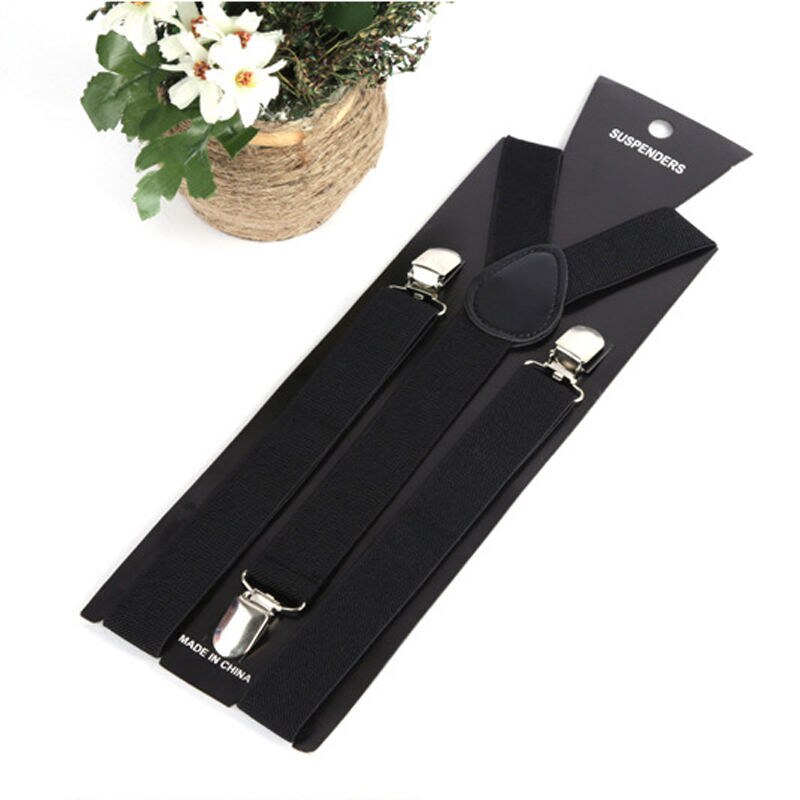 17 Kleuren Mode Vrouwen Mooie Elastische Verstelbare Band Clip Bretels Kleding Accessoires: Black