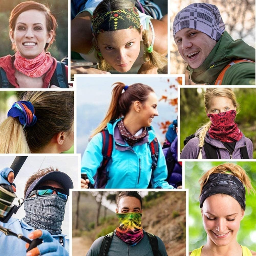 Schal Sommer 1 + 2 stücke draussen Radfahren Anti UV Staub Bandana Gesicht Abdeckung Hals Gamasche Schal mit Filter Frauen