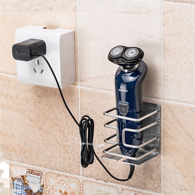 One Razor On Shelf 1 Pcs Wall Mount Stainless Steel Electric Razor Ho... – Grandado