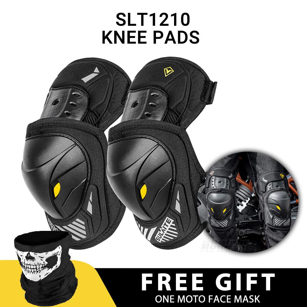Coudières et coudières de Moto pour hommes et femmes, équipement de Protection pour motocyclistes, Motocross, vtt: 1210 Knee BK