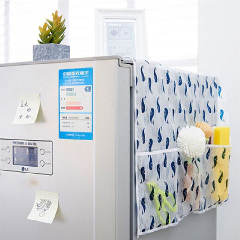 Husholdnings vandtæt køleskab støvdæksel med opbevaringspose til tilbehør til køkkenvaskemaskine tilbehør