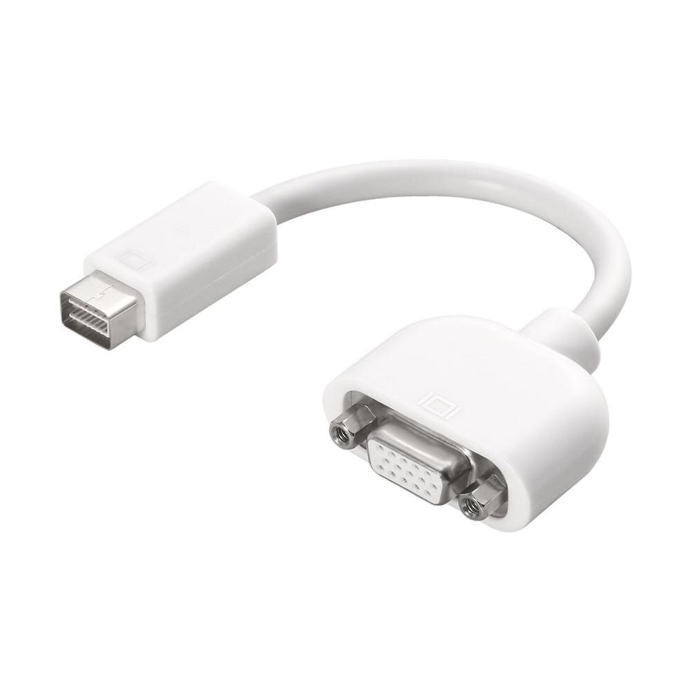 Newest Mini DVI to VGA Adapter Male-Female Monitor Video Adapter Cable for Apple MacBook White for Multimedia Use
