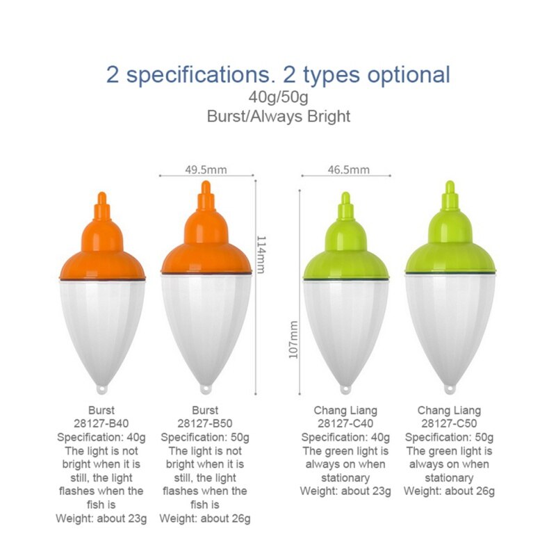 Fishing Led Electronic Fishing Float Seawater Sea Rock Fishing Float Squid Electronic Induction Drift Buoy Fishing Tackle