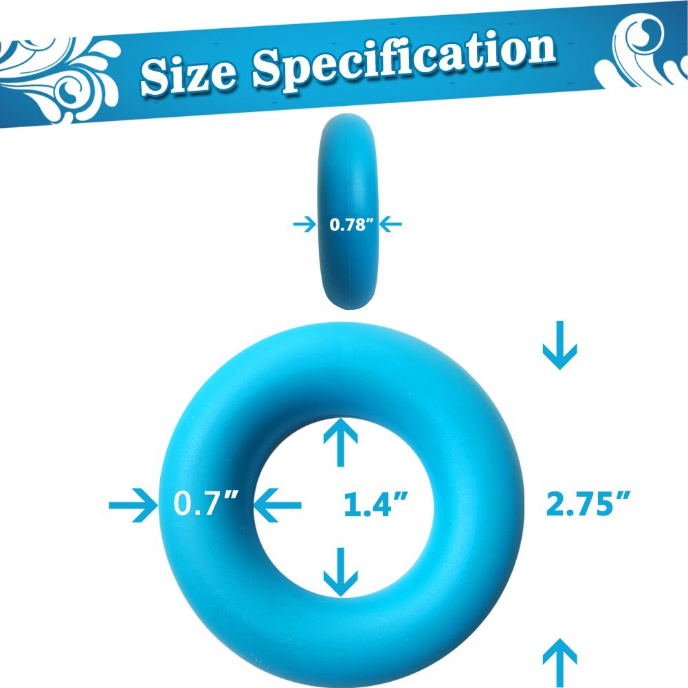 3 Levels Finger Stretcher Resistance Bands Finger Grip Exerciser Hand Grip Trainer Rings for Relieve Pain Injury Rehabilitation