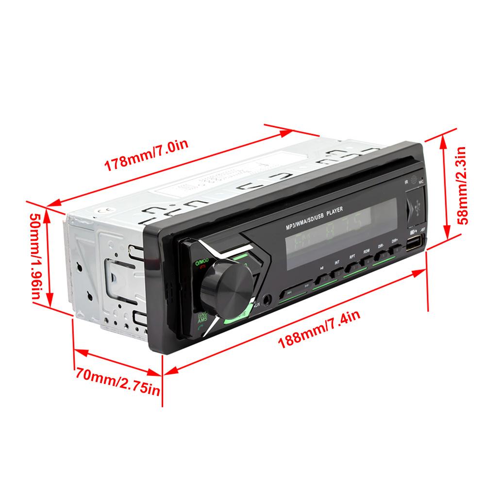 Autoradio Bluetooth Autoradio Autoradio Radio Fm Aux Ingang Ontvanger Susb/Tf Card/Aux-In In-Dash 1 Din Auto MP3 Multimedia Speler