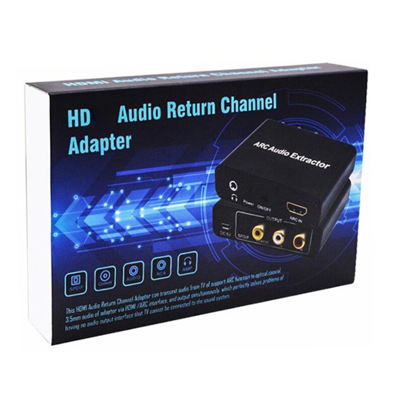 Adaptateur Audio Coaxial ARC L/R, Jack SPDIF, extracteur de canal de retour, casque TV Mm, Compatible HDMI, nouveauté 3.5