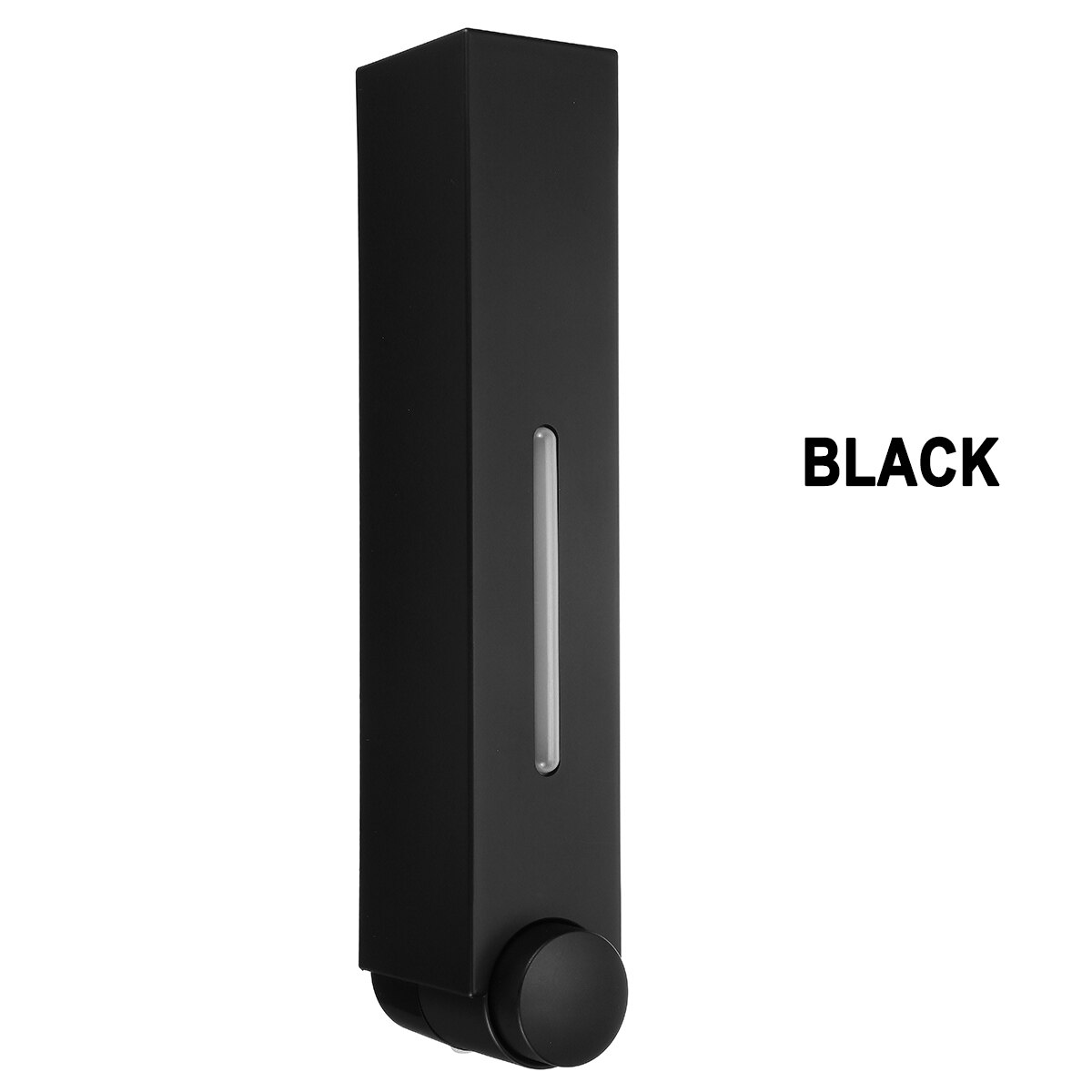 Wall Mounted Soap Dispenser Bathroom Liquid Soap Dispenser Washing Lotion Hand Shampoo Body Shower Cleaning: Black Single
