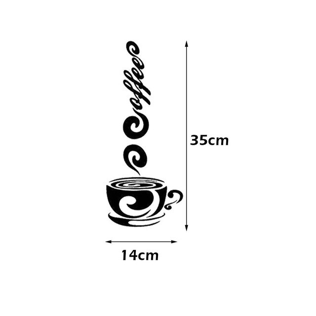 Tre rater engelsk citat køkken wallstickers vinyl wallstickers boligindretning kunst dekorative stickers pvc spisestue til bar: Qc19-14
