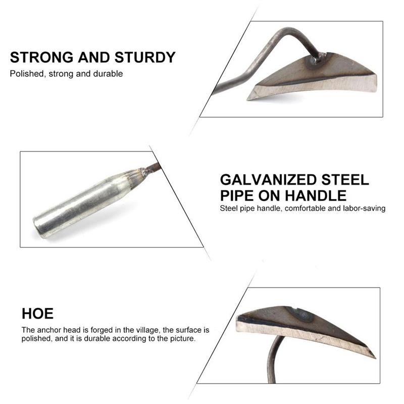 Stainless Steel Gardening Hoe Shovel Garden Tools Handheld Weeding Rake Planting Vegetables Farm Agriculture Tool Accessories