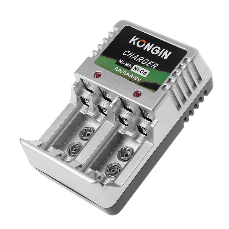 EU Plug Wall AA AAA 9V Ni-Mh Ni-Cd Rechargeable Battery Charger M5TE