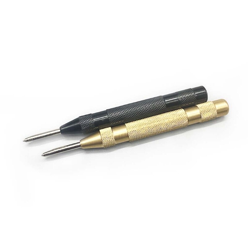 Heavy Duty Automatic Center Pin Punch Loaded Marking Holes Wood Press Dent Marker Woodwork Tool