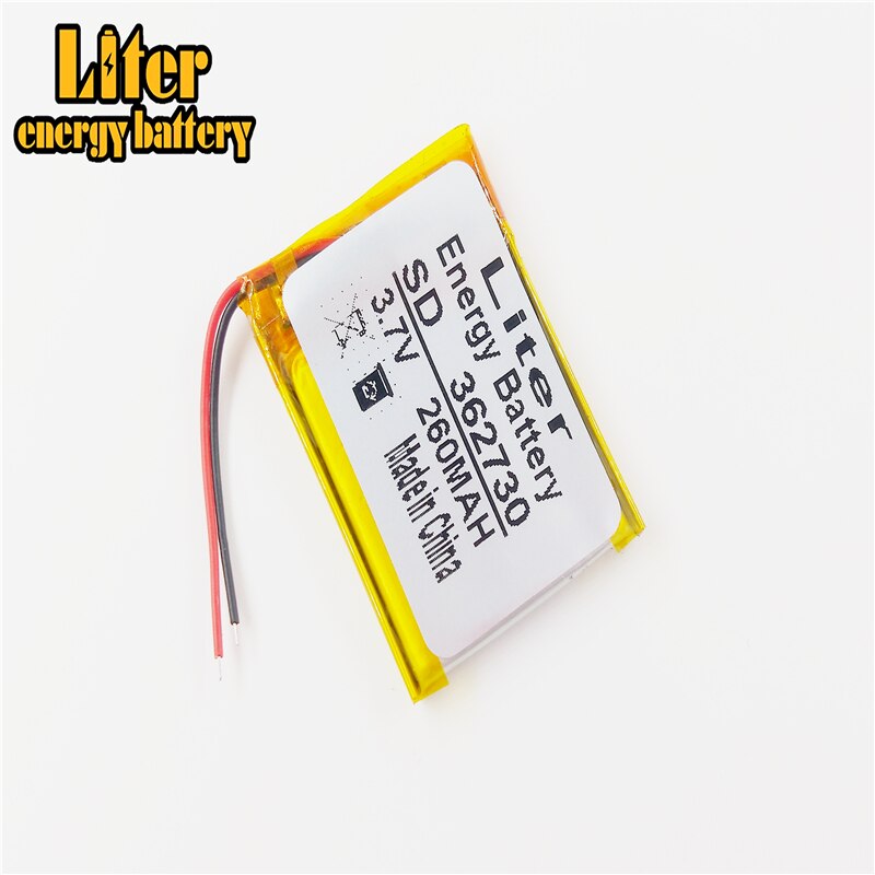 best battery brand 3.7V lithium polymer battery 362730 363030 260MAH MP3 MP4 MP5