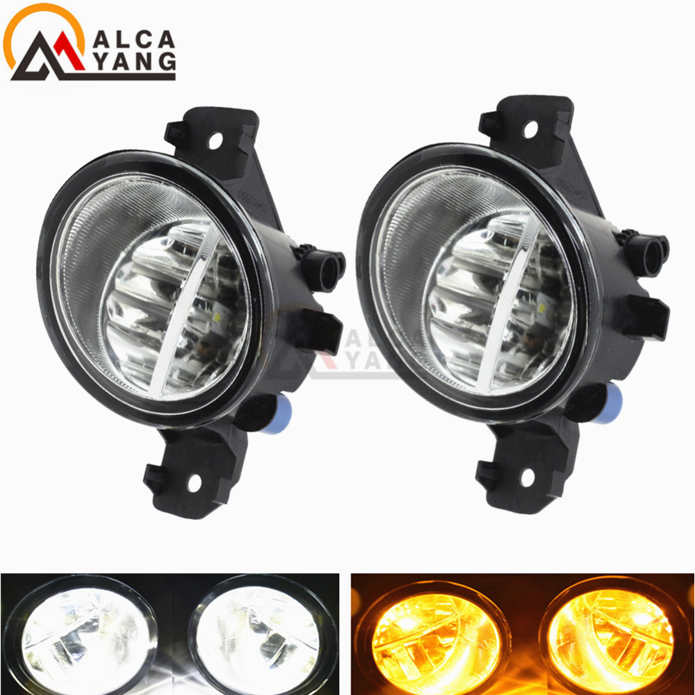 2 Stuks 12V Led/Halogeen Mistlampen Lights Drl Refit Voor Nissan Qashqai/Qashqai + 2 (j10, JJ10) 2007-2012og Lichten