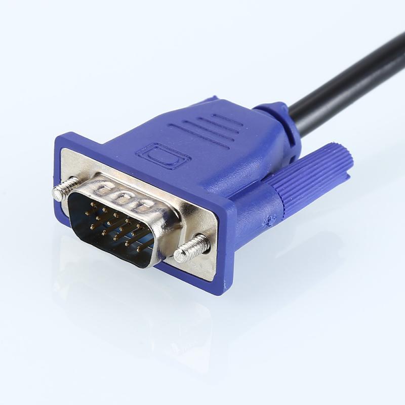 1Pc Vga Naar Vga Kabel Adapter Male Naar Male Connector HD15 Changer Converter Voor Laptop Pc Svga Koppeling Adapter plug En Play