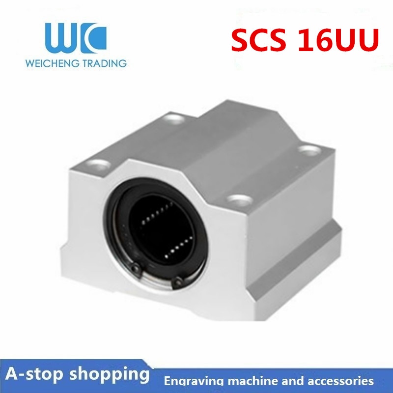 1pc SC16UU SCS16UU Linear motion ball bearings cnc parts slide block bushing for 16mm linear shaft guide rail CNC parts