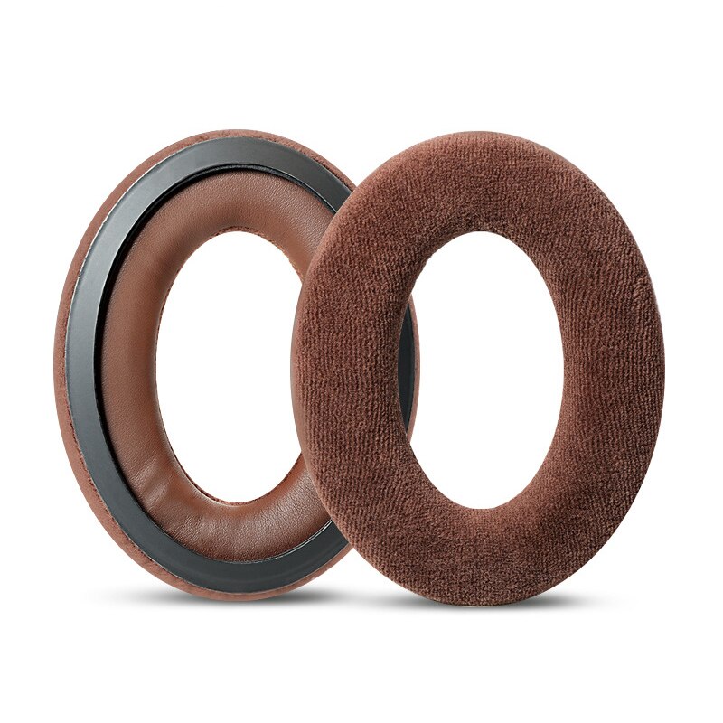 KUTOU – oreillettes en mousse pour Sennheiser PXC 350, coussinets pour écouteurs HD 380 Pro, HD300 Pro, PXC450, HME 95: Brown flannel