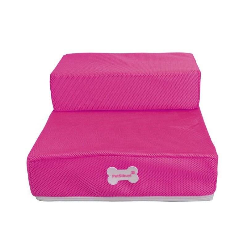 Dog Stairs Pet Stairs Removable Puppy Dogs Bed Stairs Dog House Anti-slip Small Pet 2 Steps Ladder for Puppy Cat Pet Supplies: Rose