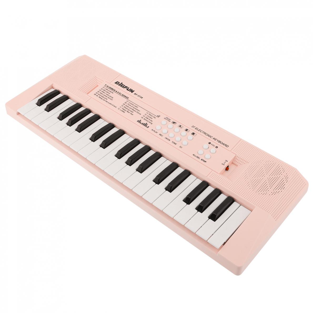 37 nøgler elektronisk tastatur klaver digital musik tastatur bord børn musikalsk oplysning blå og pink valgfri