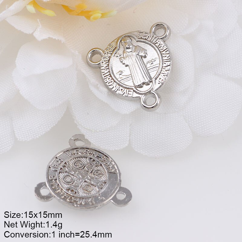 20 stücke Religiöse Charme Drei Löcher Halskette Verknüpfung Charme Anhänger Schmuck, sterben DIY Schmuck zubehör: AJ595