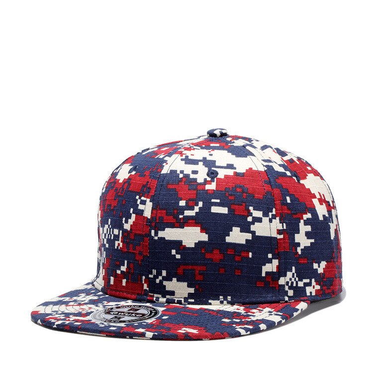 Sommer baseball kasketter mænd camouflage hip hop 5 panel snapback hat til kvinder touca gorras planas casquette chapeau 18 stile: W120