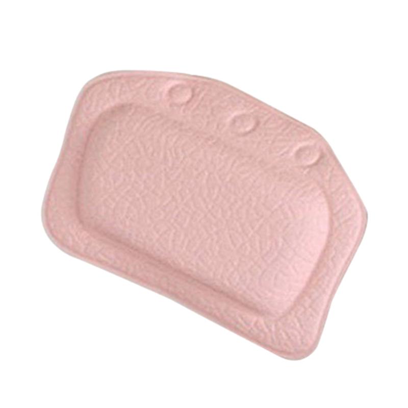 Almohada de baño suave para bañera, reposacabezas de esponja relajante, cojín impermeable con ventosas, almohada de baño con ventosas