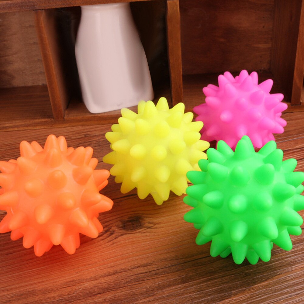 Rubberen Bal Speelgoed Mooie Hond Pet Fun Spikey Bal Bijten Kauwen En Speelgoed Tanden Schoonmaakproducten Voor Huisdier Speelgoed puppy