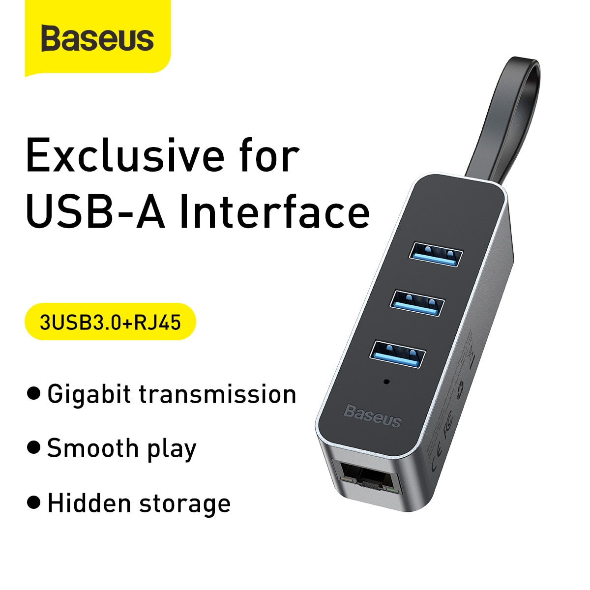 Baseus USB 3.0 HUB USB A A RJ45 Lan Adapter Multi USB3 USB 3.0 3 0 HUB Converter Dock USB splitter Hab Per Dell Taccuino Del Computer Portatile