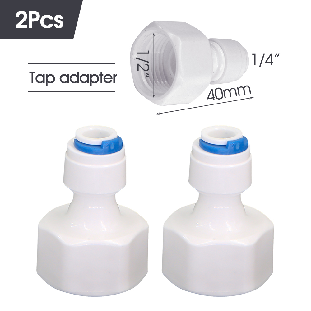 Weißer 6 mm PE-Schlauch-Schnellverbinder, 1/4 Zoll Schlauch-Schnellverschluss-Armaturen für Zuhause, Wasserreiniger, Gartenschlauch, Bewässerungssystemverbindungen: Braun