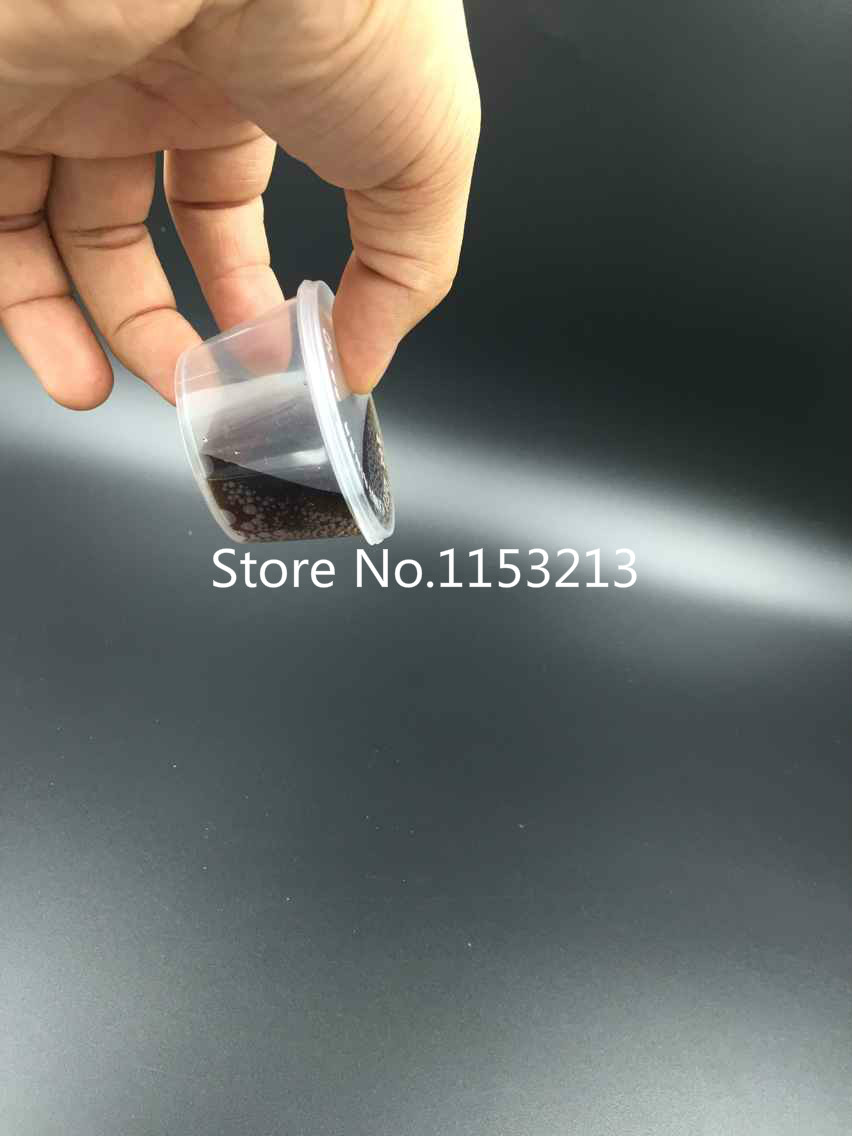 100 sets/partij 50 ml plastic kruiden box saus cup verdikking van specerijen externide cup Siamese plastic cups 2 oz Siamese cup