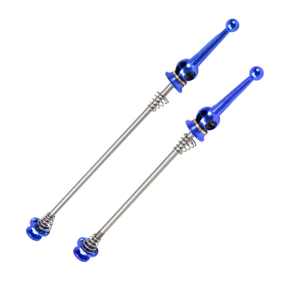 Quick Release Rod1 Pair Bicycle Wheel Quick Release Hub Front Rear Axle Skewer Set Titanium Alloy Accessories For MTB Road Bike: Blue